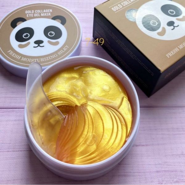 Hydrogel patches for elasticity and firmness Gold Collagen eye mask