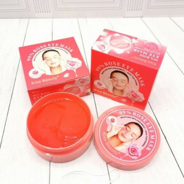 Kiss Beauty ROSE EYE MASK hydrogel eye patches for puffiness and skin tone (7180)
