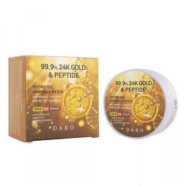 Hydrogel patches with 24k gold and Dabo 24K Gold & Peptide peptides, 60pcs (KOREA ORIGINAL 15501)